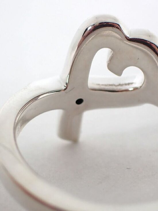 Sterling Paloma Picasso Tiffany & Co Loving Heart Ring 6g  Tiffany & Co 925 Loving Diamond Ring